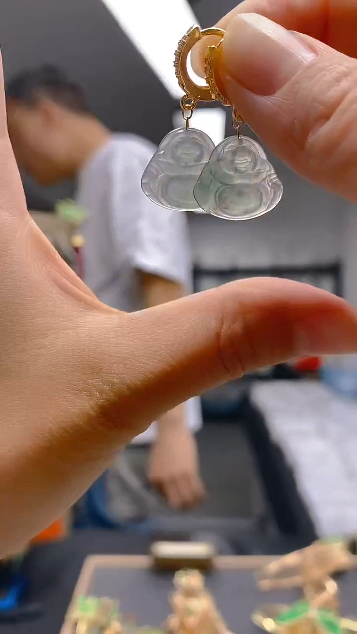 【闪购商品】翡翠耳饰合金0257翡翠耳包