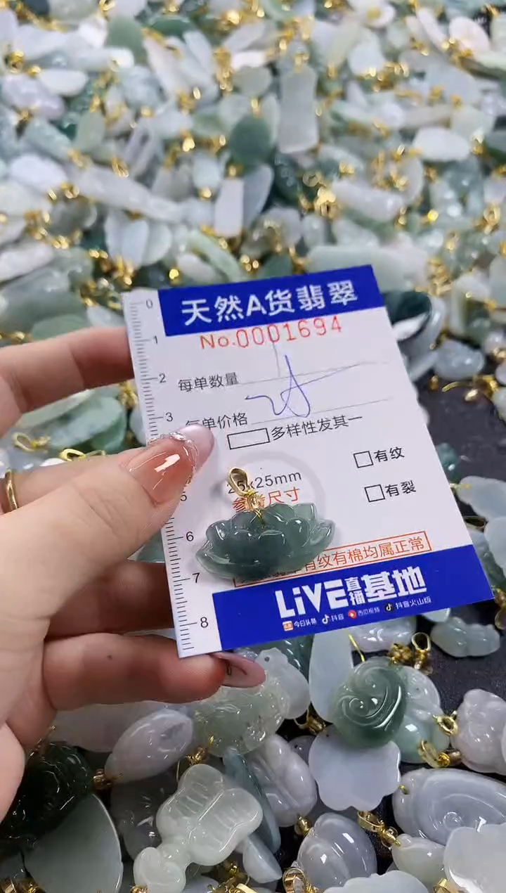 颈饰未镶嵌翡翠天然A货翡翠