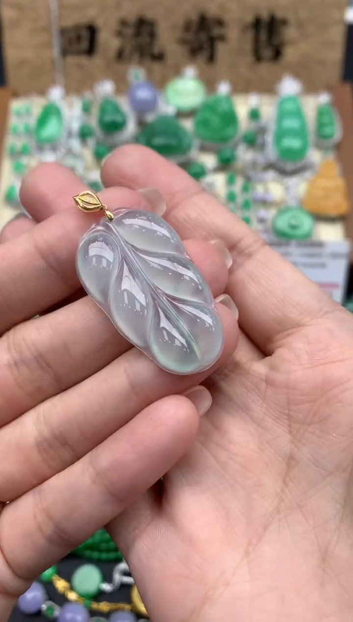 【闪购商品】翡翠颈饰18K金镶嵌413-中国好珍宝