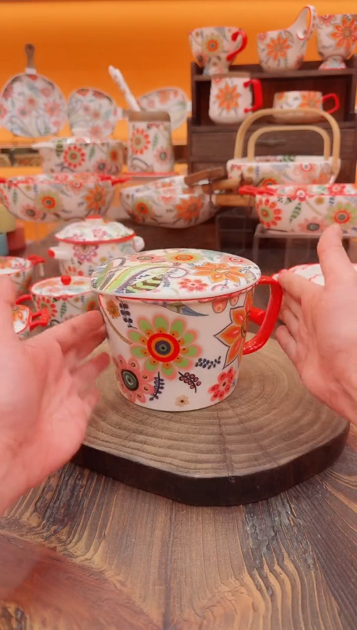 罐景德镇陶瓷罐盘碟子碗