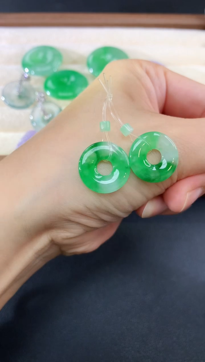 未镶嵌翡翠耳饰210买断不退不换|4980