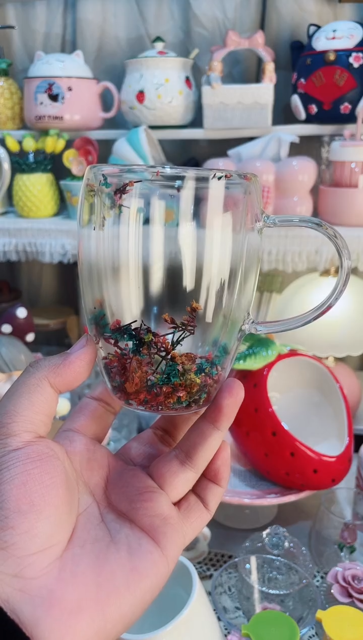 【闪购商品】瓷片干花杯 发货快质量好