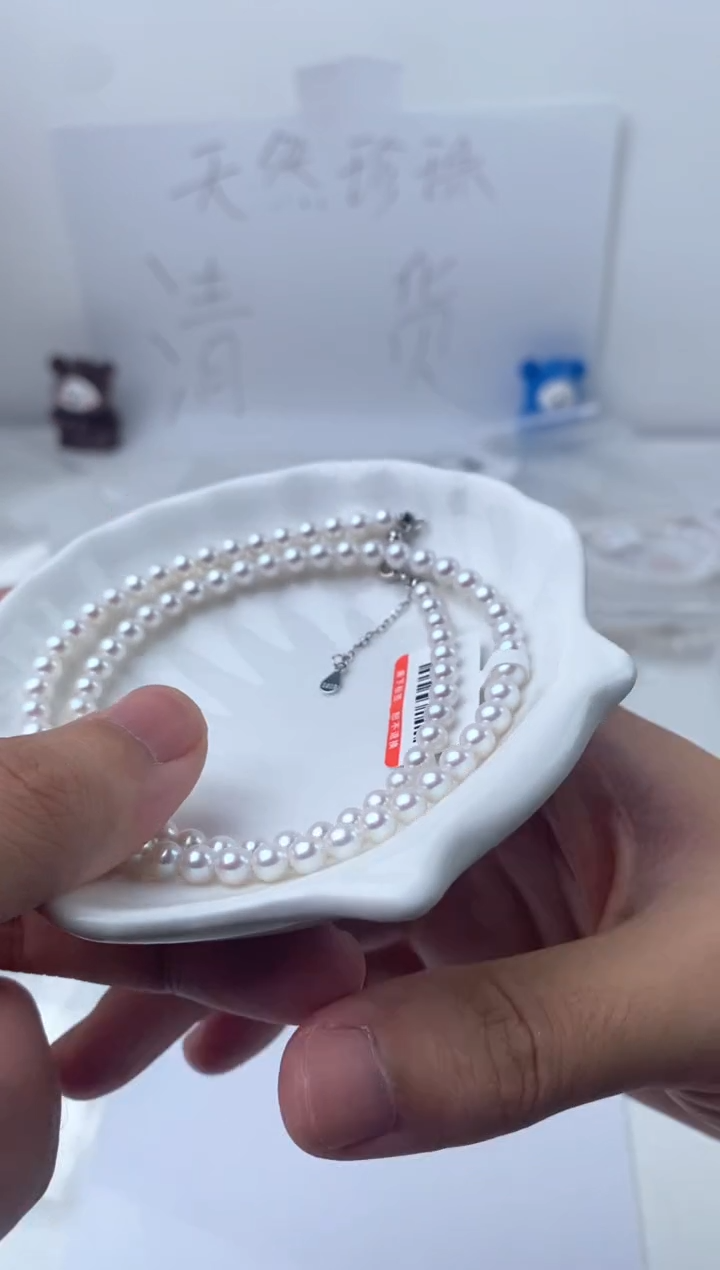 颈饰银S925镶嵌淡水珍珠227696