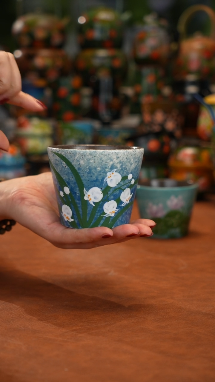 陶瓷油画手绘釉下彩