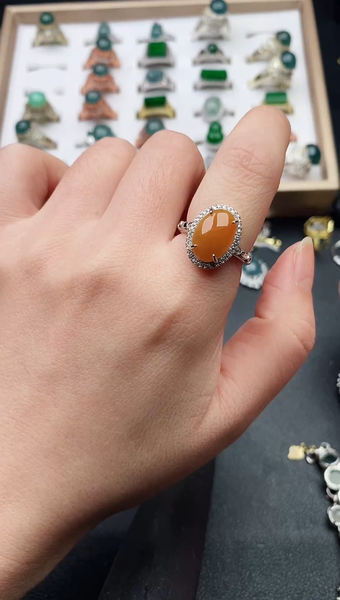 银S925镶嵌戒指翡翠11111111111