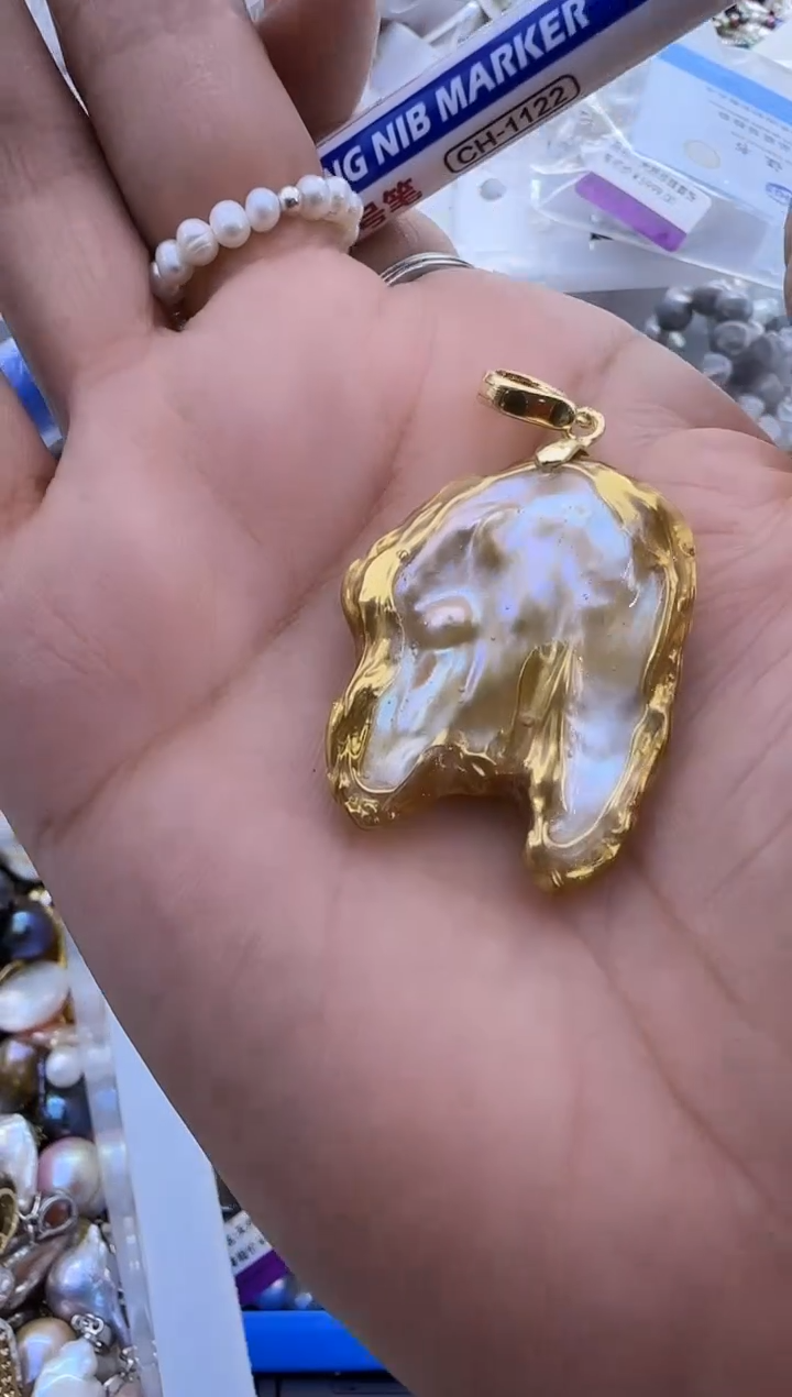 【闪购商品】淡水珍珠吊坠未镶嵌354