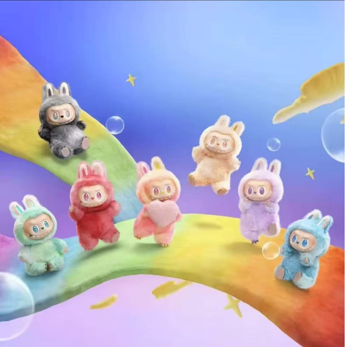 3.0马克龙玩偶三代前方高能系列搪胶脸毛绒挂件盲盒