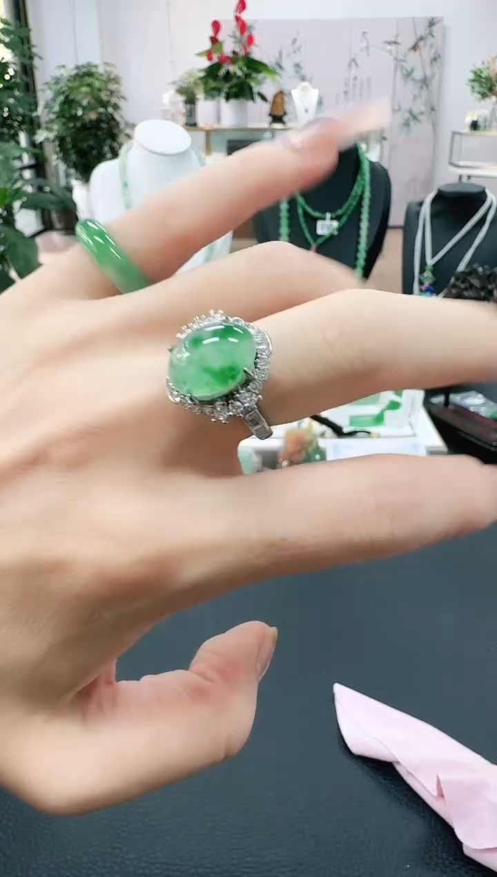未镶嵌1石英质玉（非洲翠）/3109