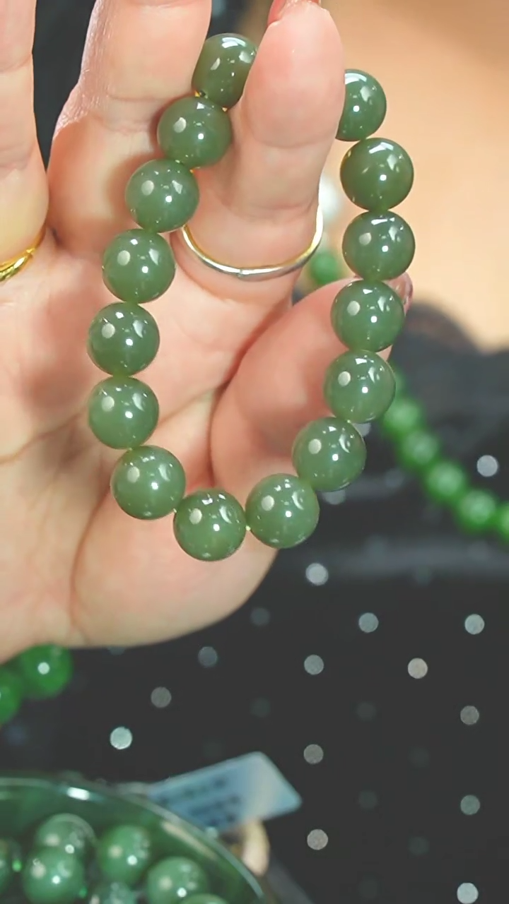 【闪购商品】和田玉11mm+未镶嵌手串