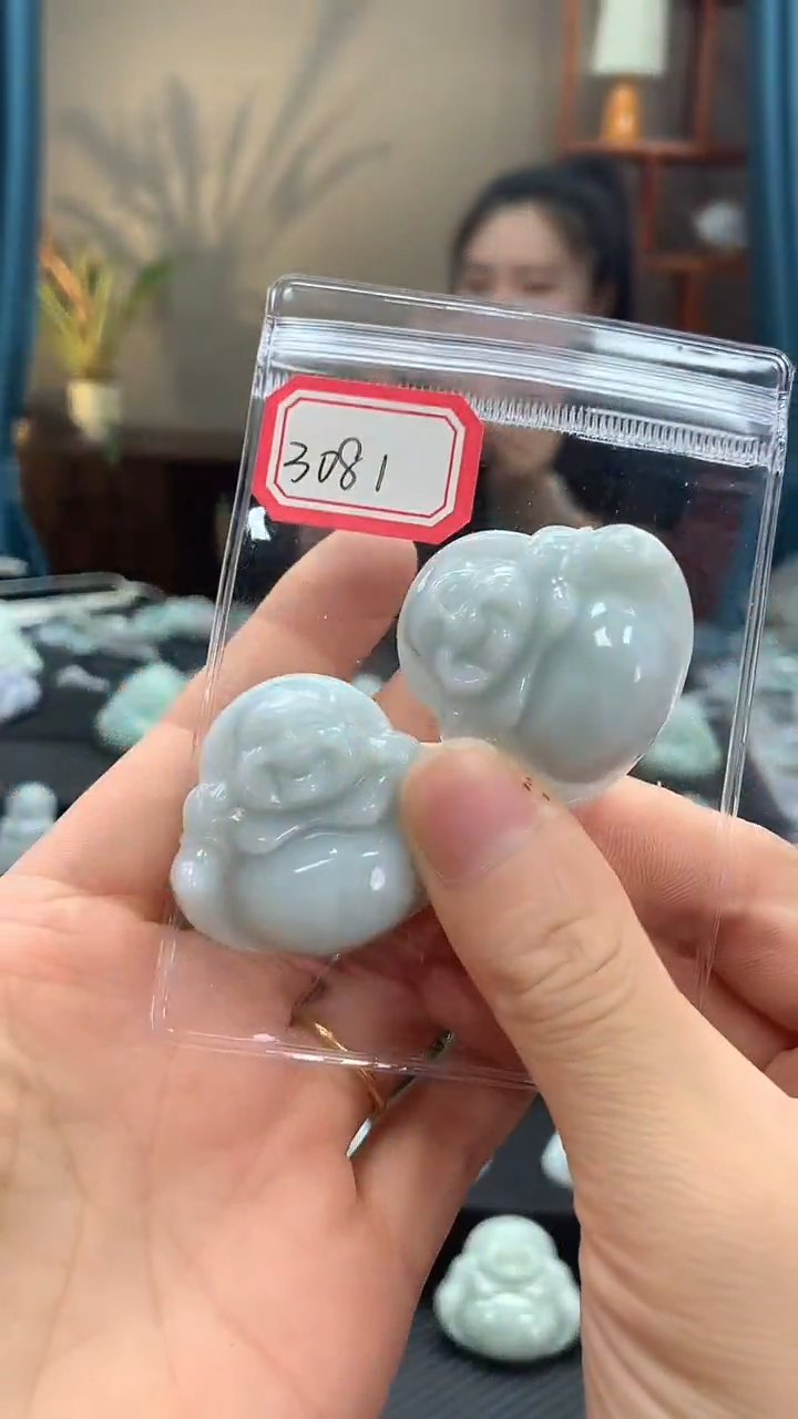 颈饰未镶嵌翡翠佛公3081 多样性发一件