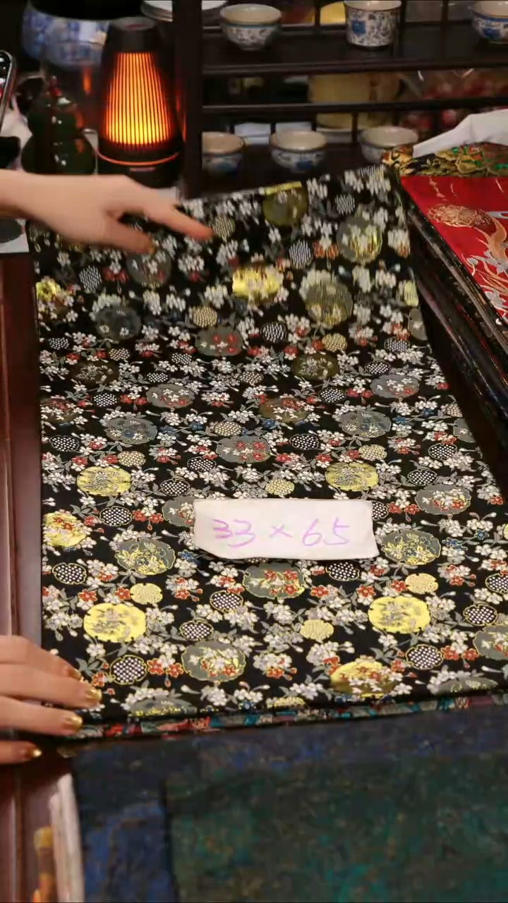 【花团锦簇双面】中国风干泡织锦茶席33*65
