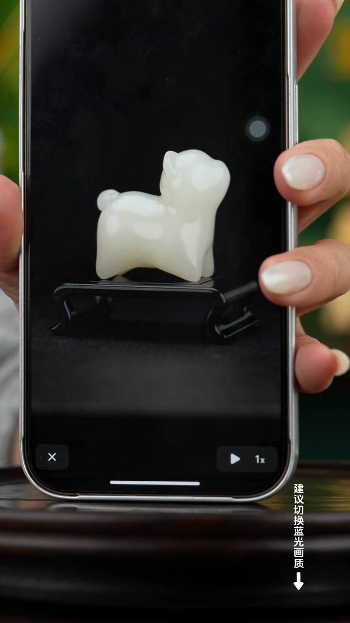 玉【旺财小狗】天然玉石摆件