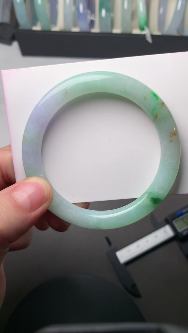 【闪购商品】翡翠手镯（圆镯）未镶嵌54.7*8.5*8.8