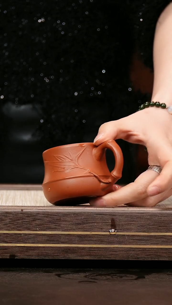 茶壶紫砂小煤窑朱泥 手把杯