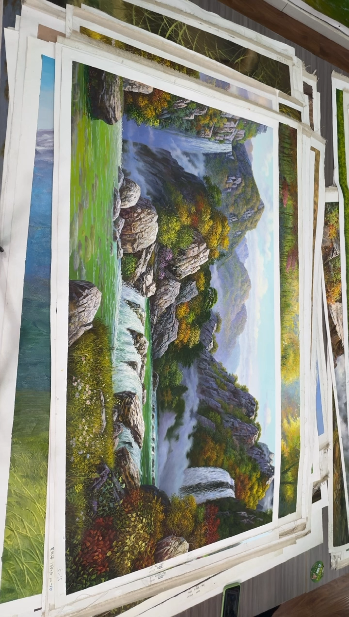 油画【76号】约1.6米丨朝鲜原创纯手绘孤品油画丨顺丰包邮   