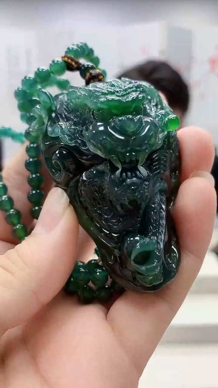 定制翡翠未镶嵌5060bb-毛货挂件176赠珠链