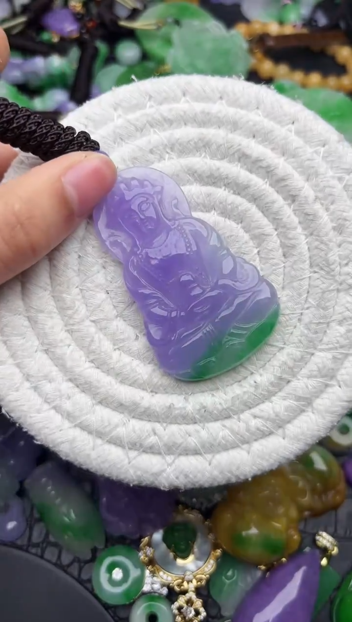 颈饰未镶嵌翡翠缅甸翡翠吊坠