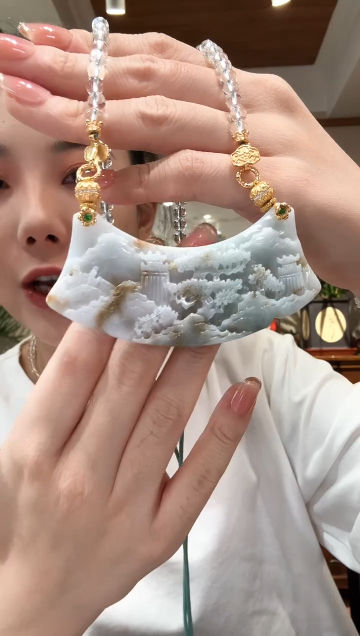 【闪购商品】翡翠颈饰未镶嵌国风