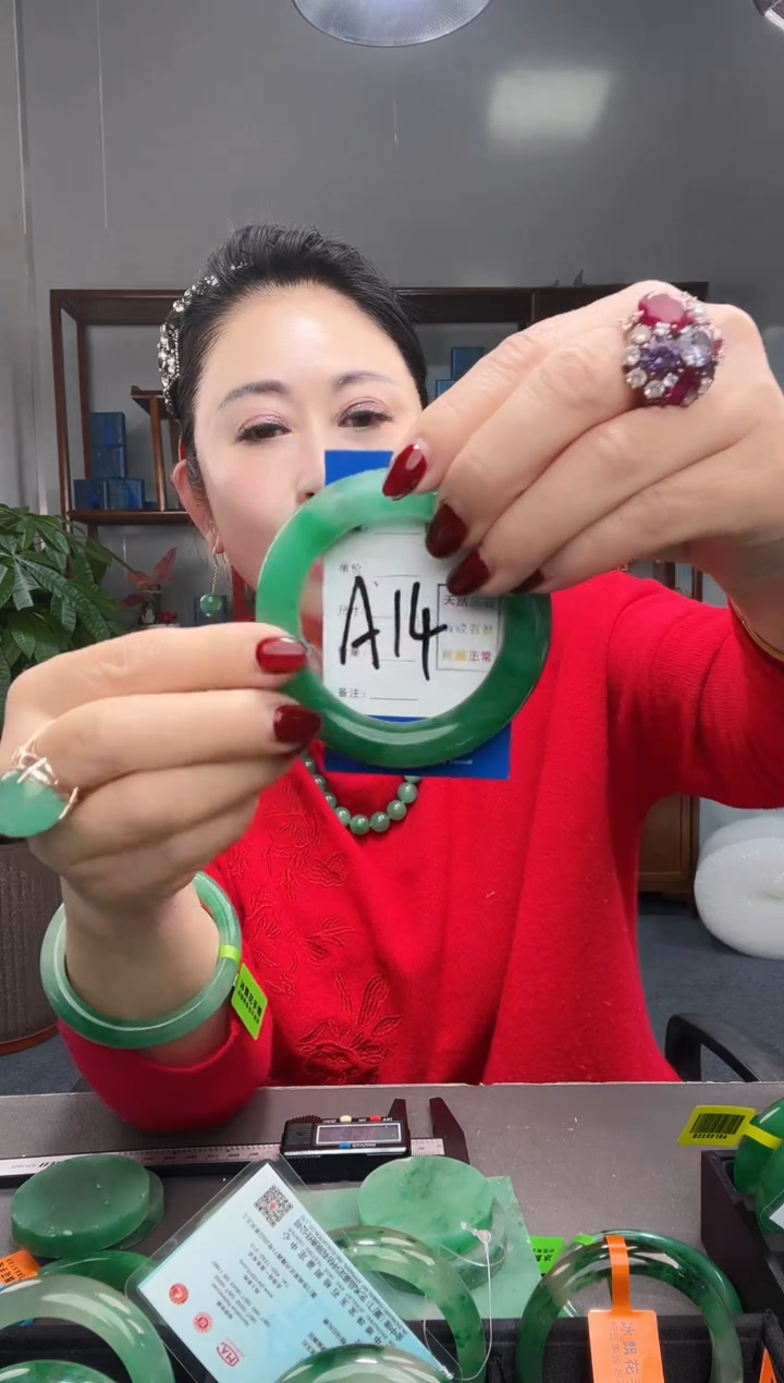 【闪购商品】石英质玉手镯未镶嵌非洲翠