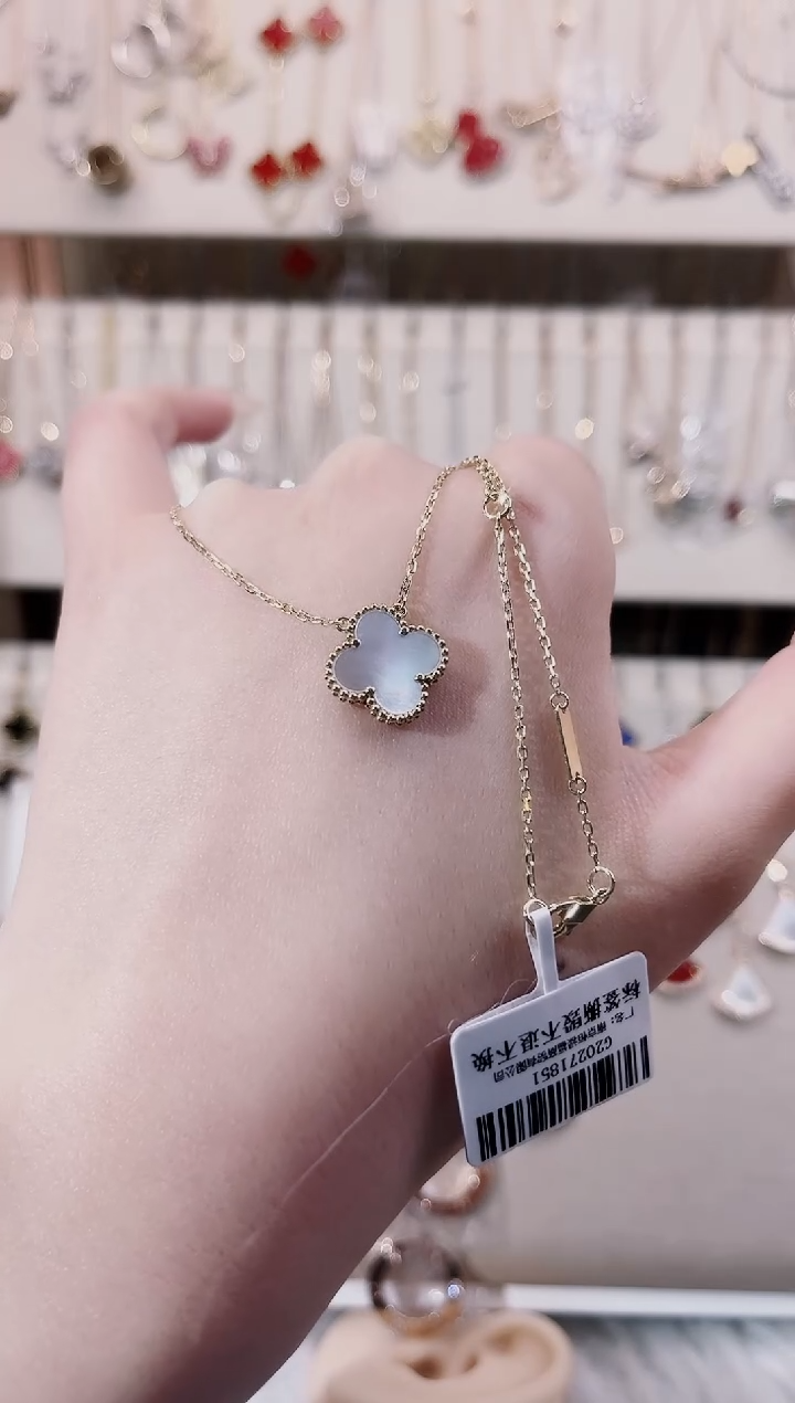 【闪购商品】贝壳（贝母）套链18K金镶嵌18K金镶嵌 K黄