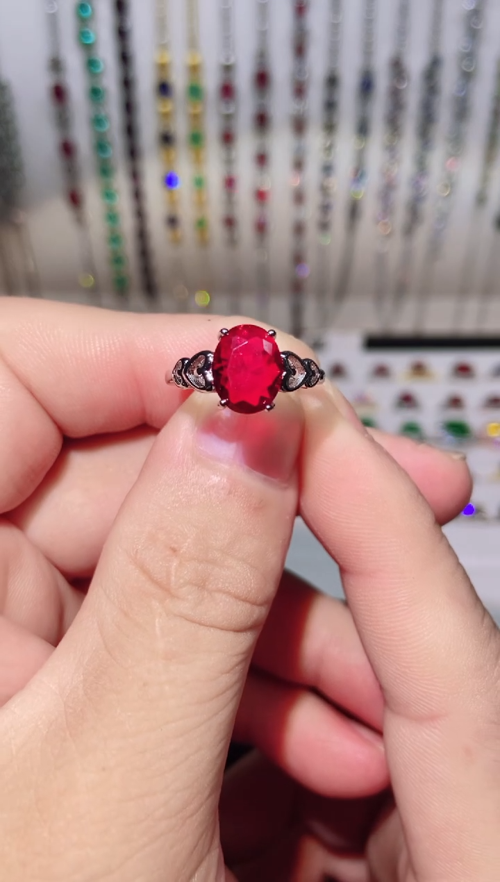 银S925镶嵌耳饰托帕石1