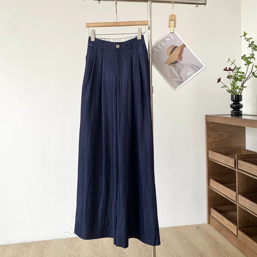 阔腿裤薄款夏季ins风做旧牛仔裤长裤时尚欧若动感风