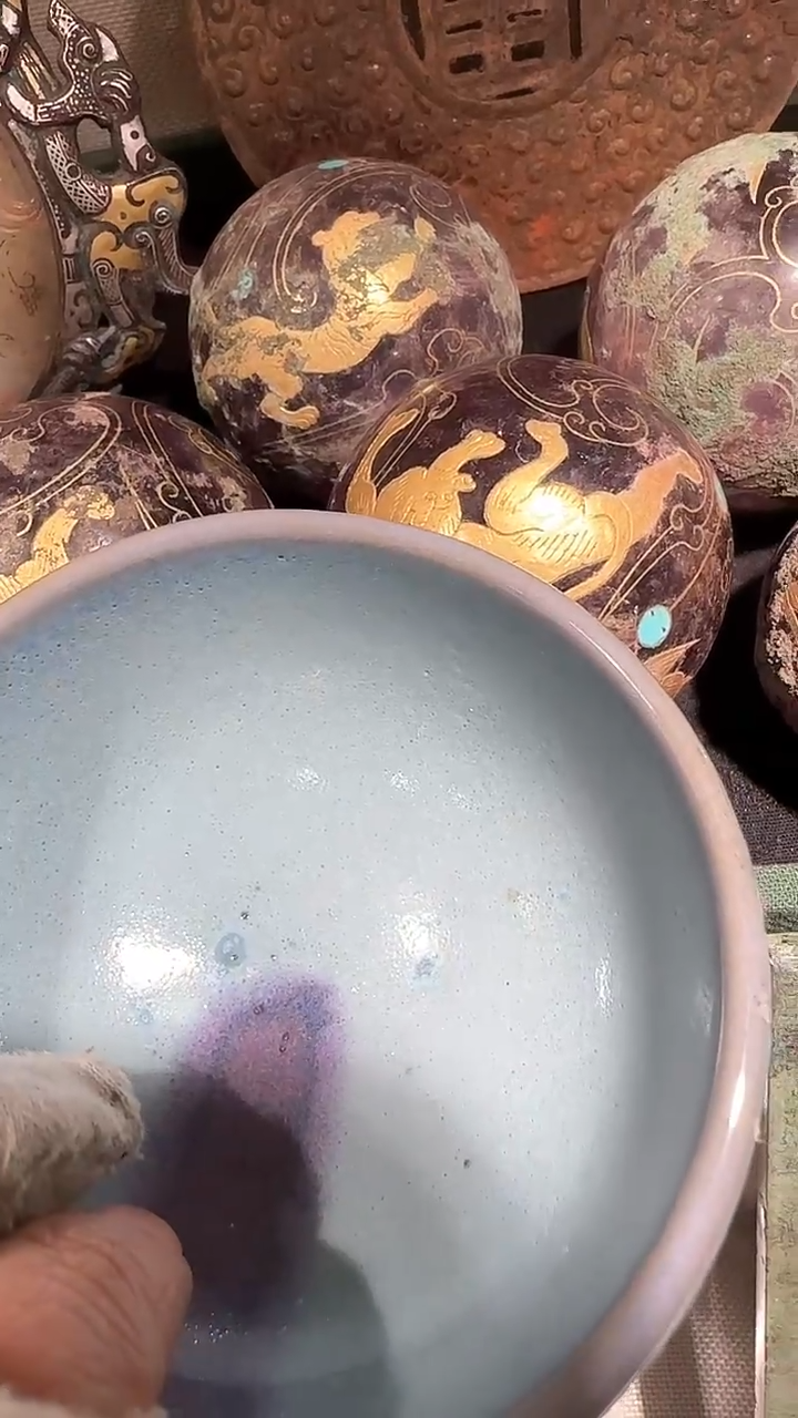 【闪购商品】瓷片店铺推荐官窑笔洗  