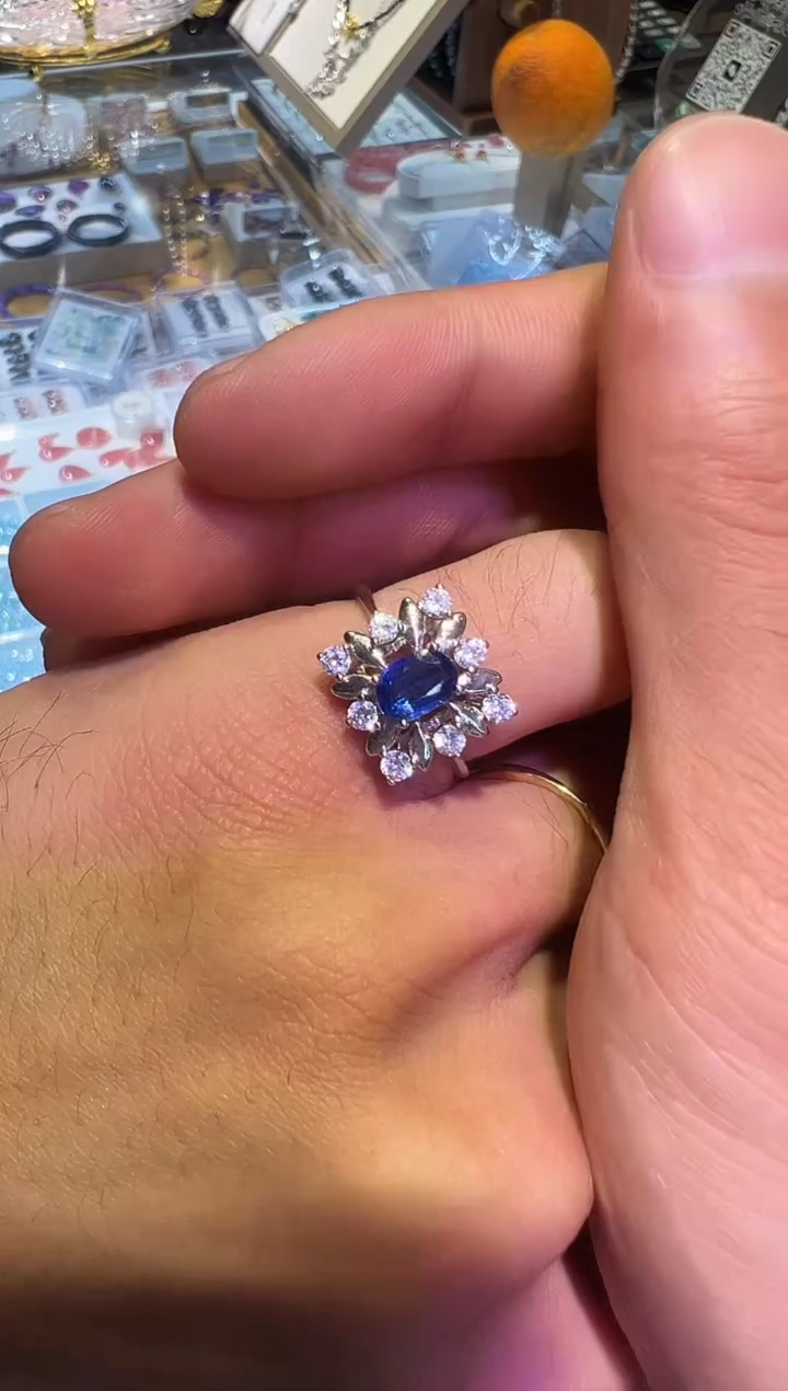 银S925镶嵌戒指水晶岚*12017多样性发其一