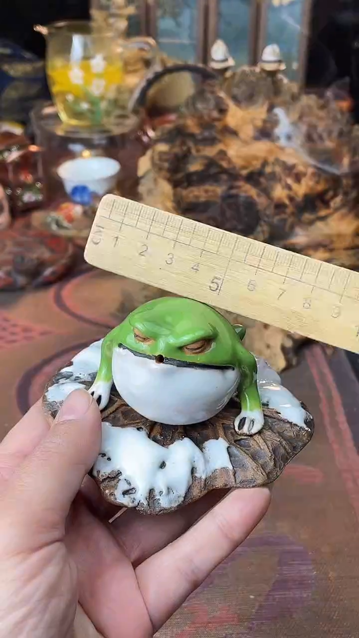 瓷片绿**踪散瓷默认微瑕，看清尺寸品相再拍