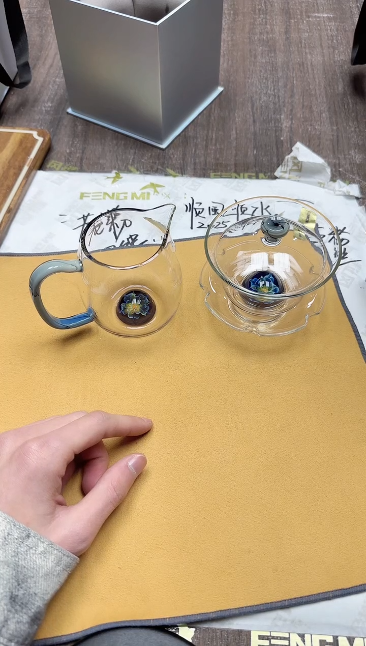 【闪购商品】其他风谜花语瑾卉盖碗+花语观语雅蓝