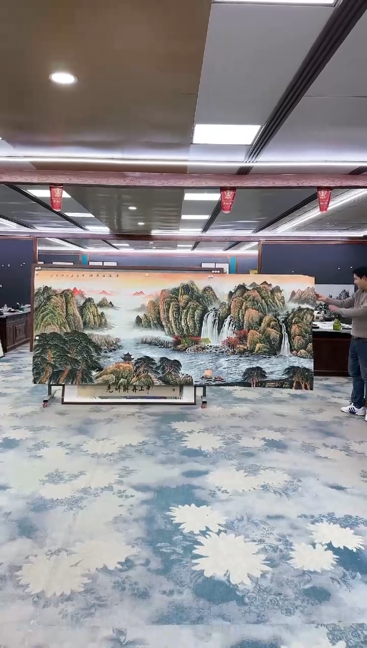 【闪购商品】绘画z张伦玉-山水国画-大丈二
