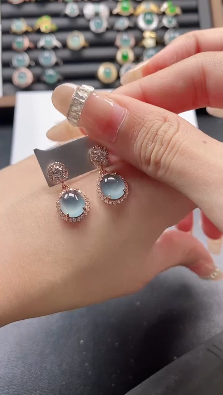 银S925镶嵌戒指翡翠51511