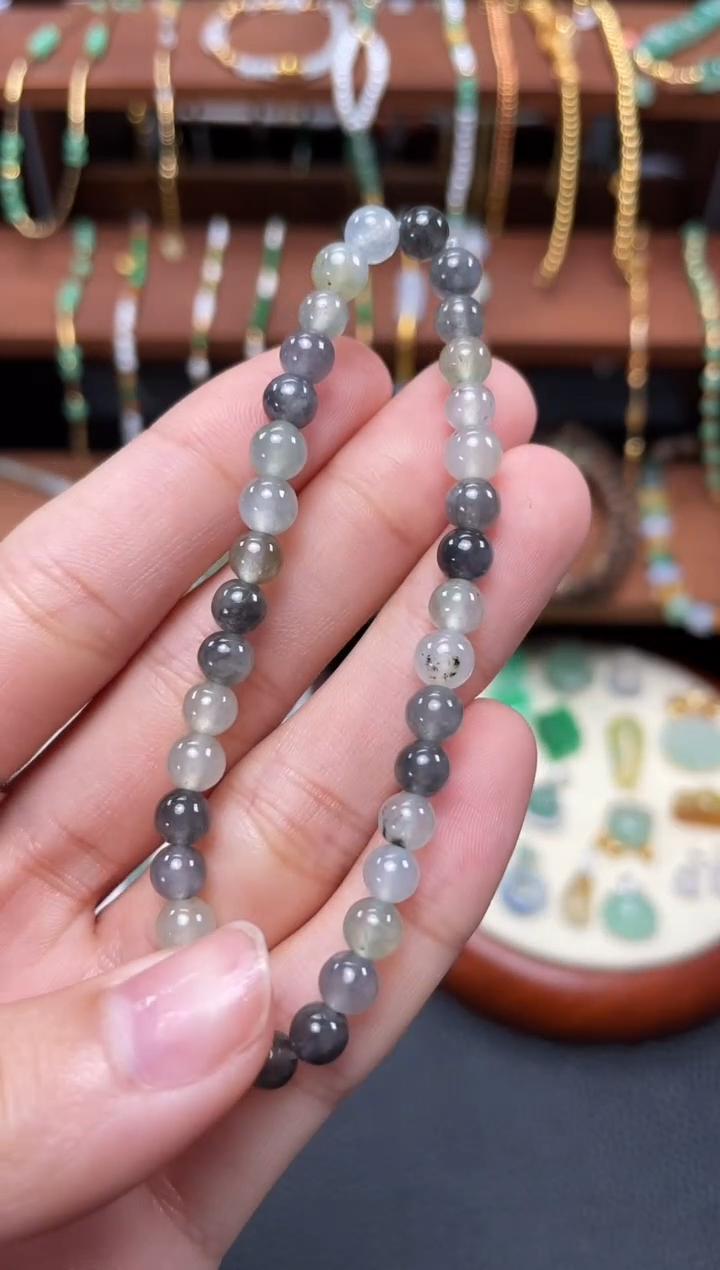 【闪购商品】翡翠套链未镶嵌一个  JK257