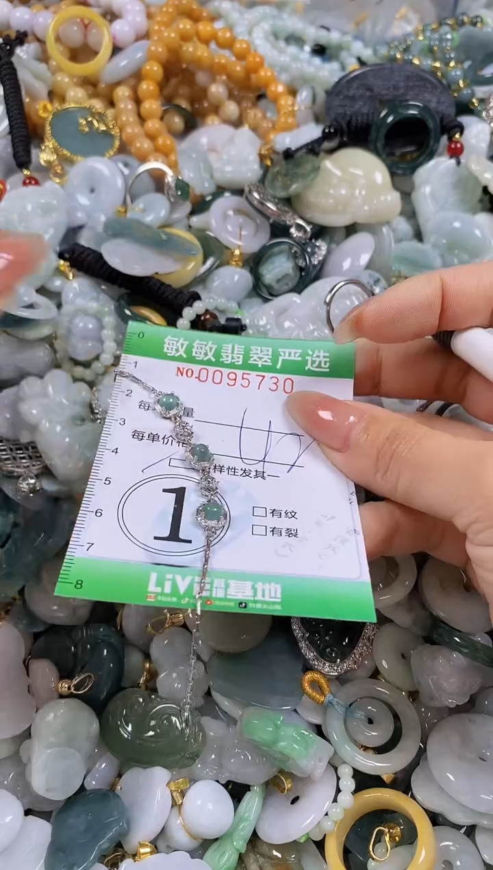 【闪购商品】翡翠颈饰未镶嵌闪购商品0095730多样性发其一