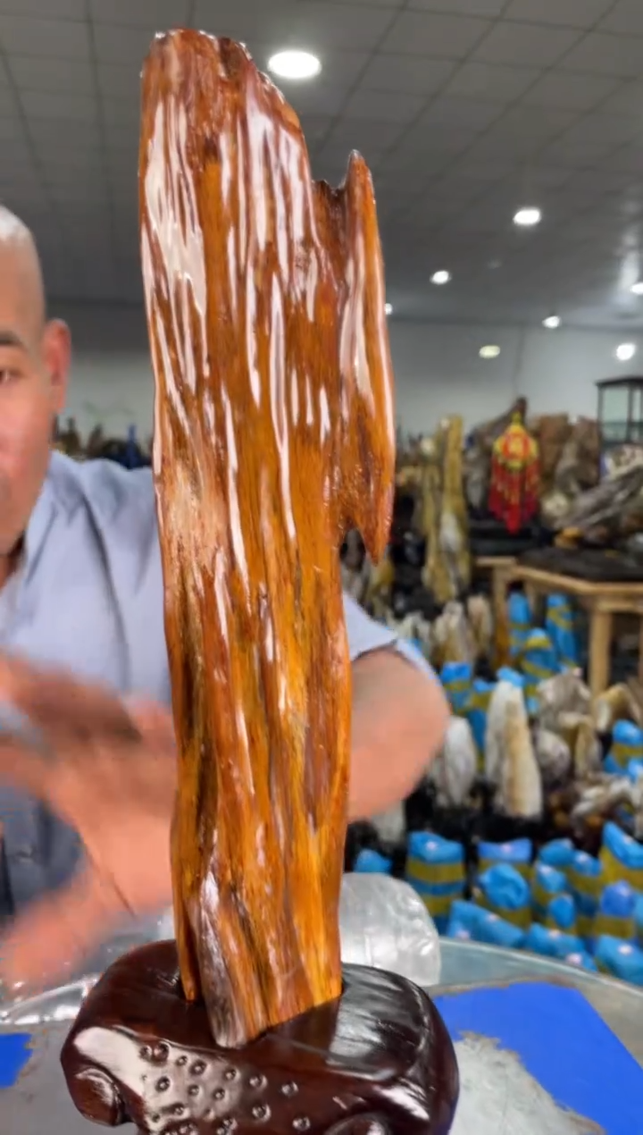 【闪购商品】硅化玉摆件未镶嵌70