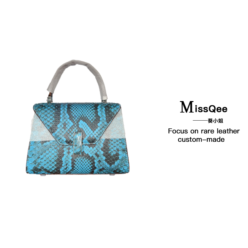 「高定女包」葵小姐MissQee设计款手提蟒蛇女士包 3322   蛇哇