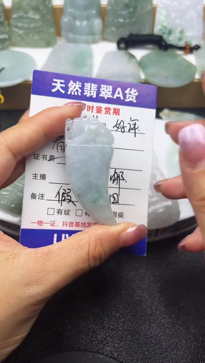 颈饰未镶嵌翡翠              