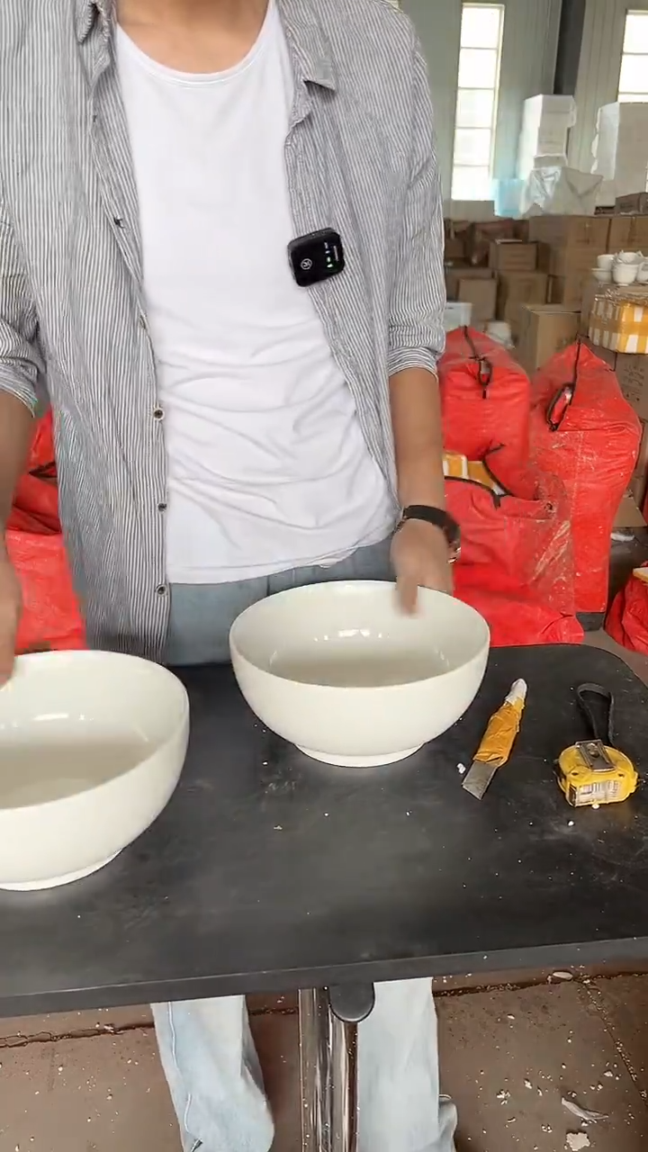 瓷精品餐具退件处理 纯白大汤碗2支