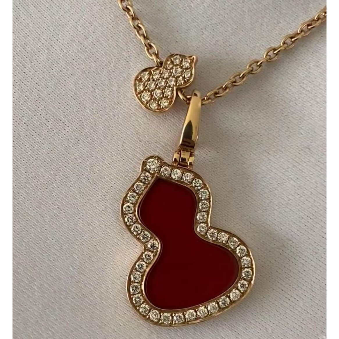 合金项链 【GELINA】时尚百搭精致轻奢坠链气质女葫芦项链X06