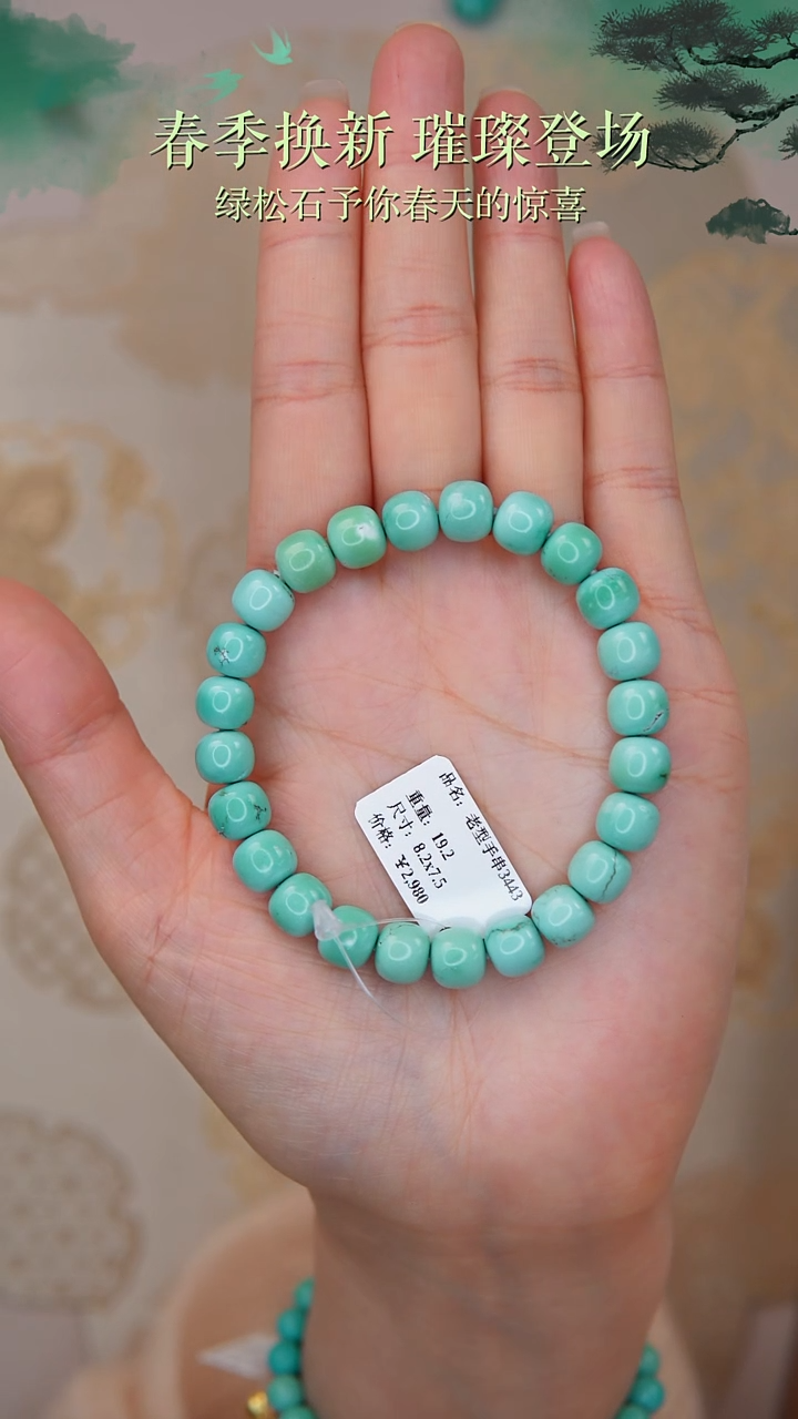 【闪购商品】未镶嵌绿松石手链1