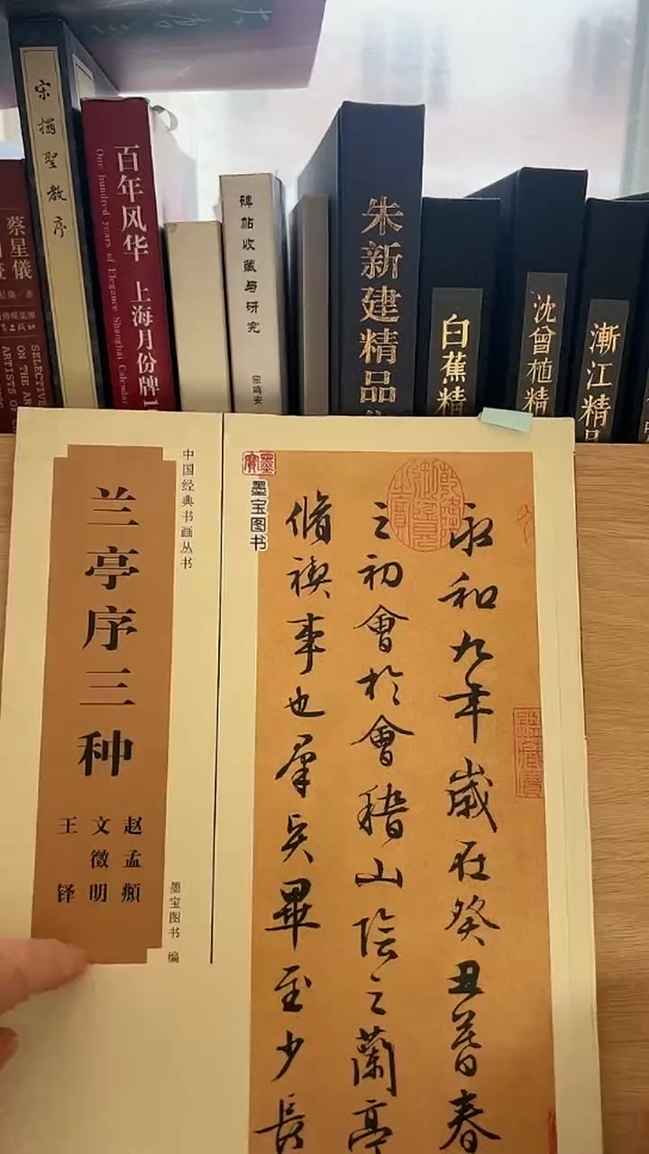 兰亭序三种赵孟頫，文征明，王铎 中国经典书画丛书
