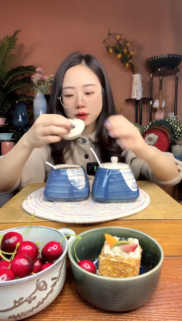陶瓷500毫升容量调味罐 2组 微瑕疵