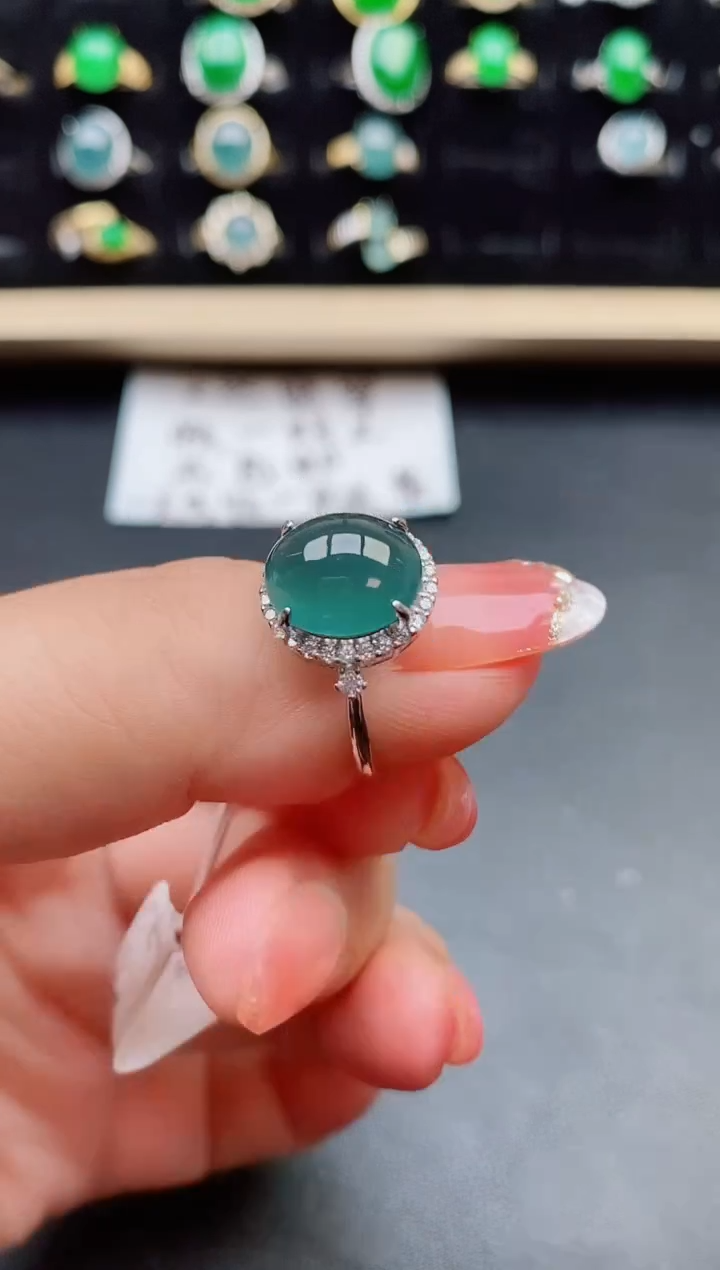 【闪购商品】翡翠戒指银S925镶嵌121212