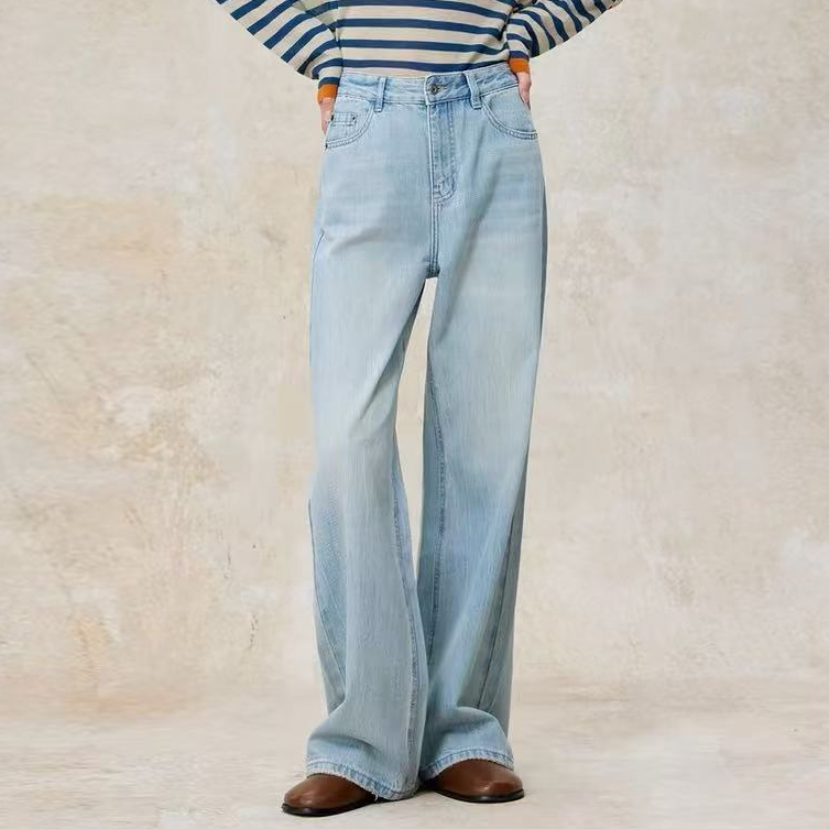 【裤博汇】’‘25特惠''清新简约系列合集百搭时尚高腰直筒牛仔裤