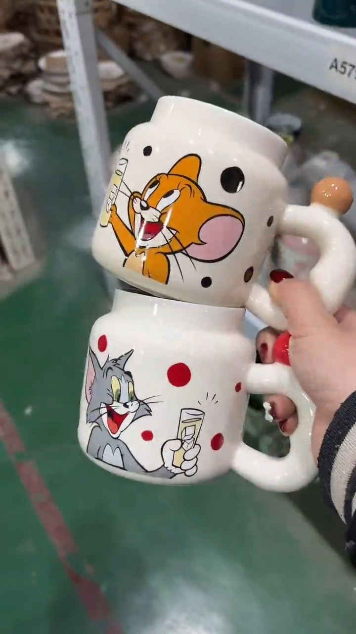 陶瓷手柄款家湖高温陶瓷杯 微瑕