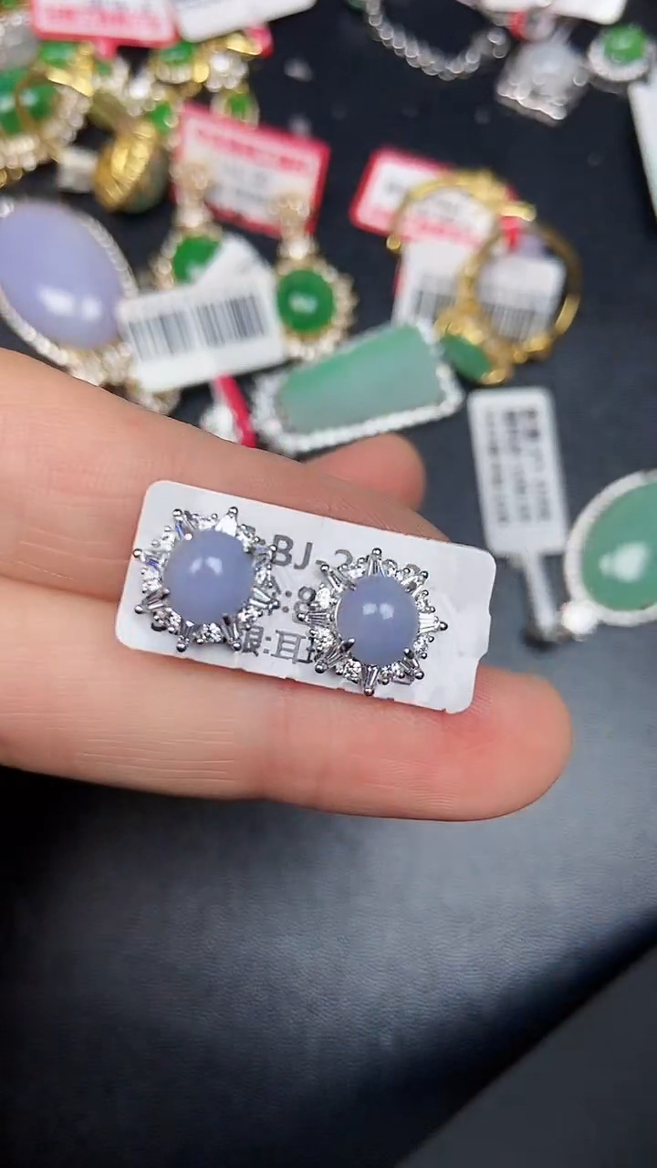 银S925镶嵌戒指翡翠1260