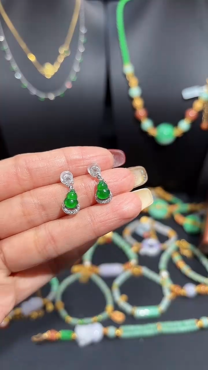 【闪购商品】翡翠颈饰银S925镶嵌蛋面/支持复检/一件