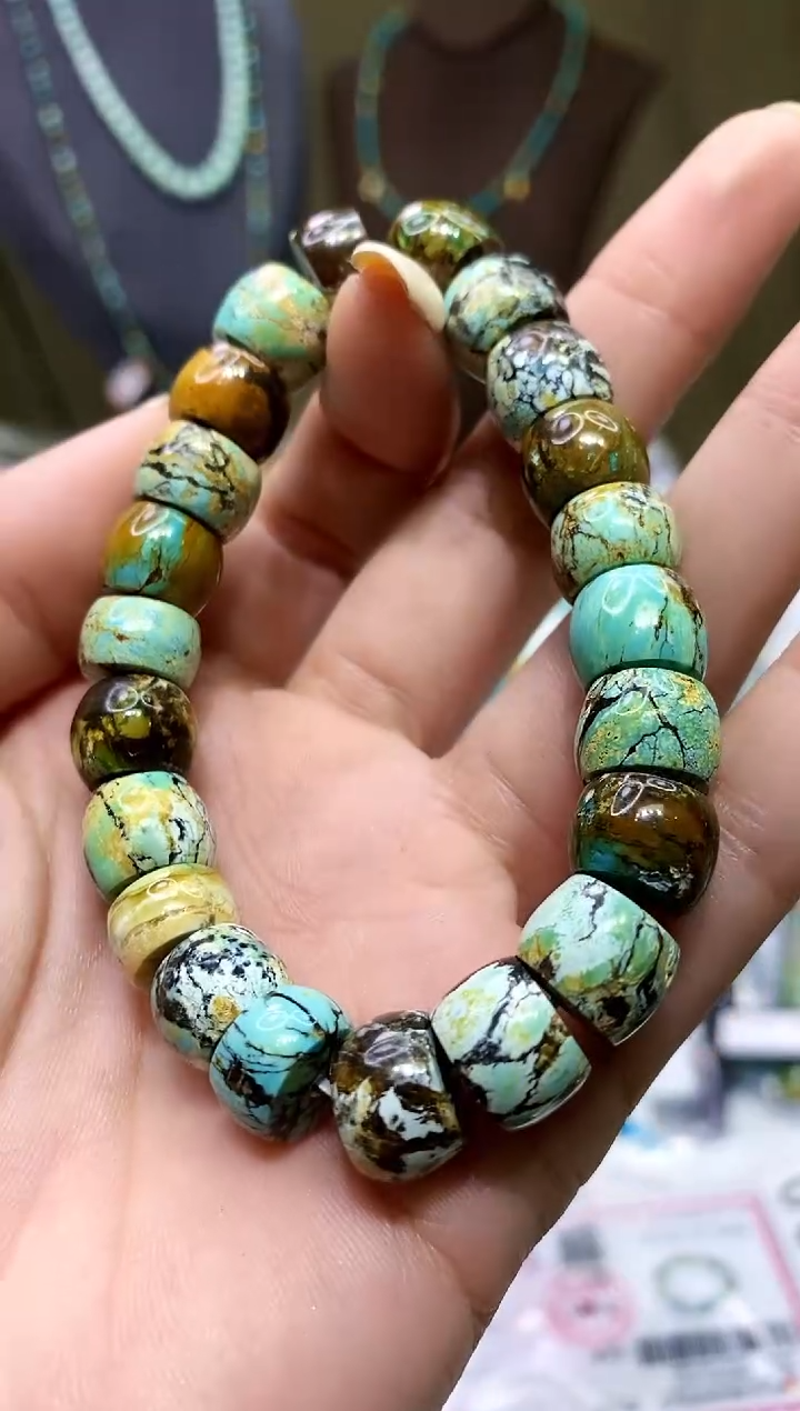 【闪购商品】绿松石未镶嵌手串782