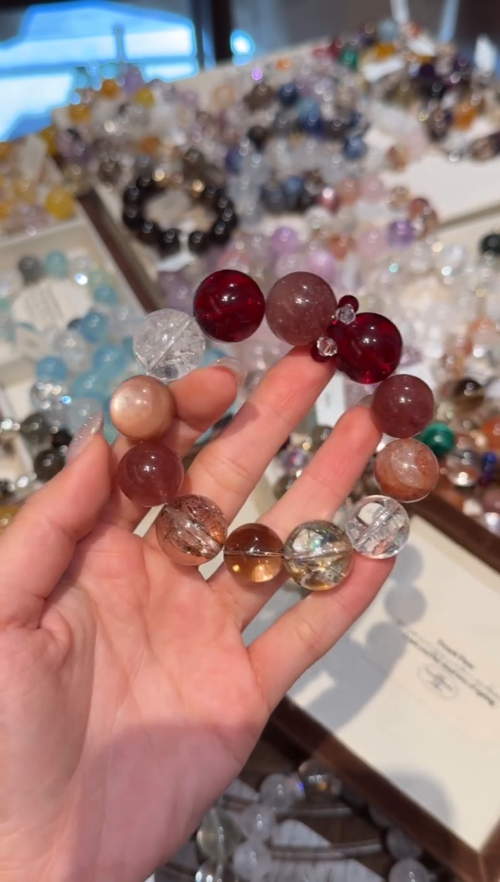 未镶嵌手串水晶） 设计款水晶手串 默认微瑕 多样性发货