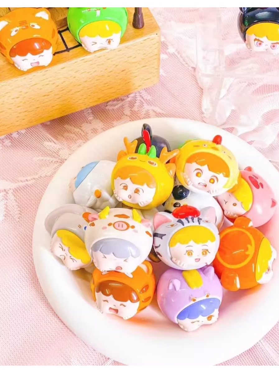 (羽坛生肖)十二生肖贴贴乐潮玩